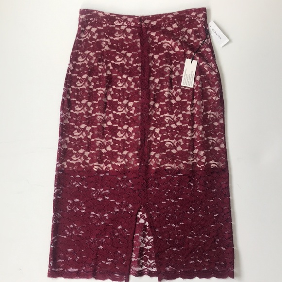 NWT ARITZIA Babaton Wilbur Lace Midi Skirt - Picture 7 of 11